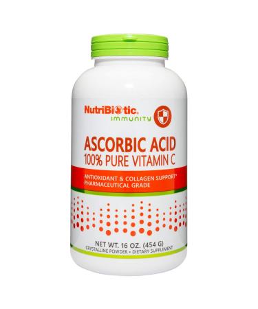 NutriBiotic Immunity Ascorbic Acid 100% Pure Vitamin C 16 oz (454 g)