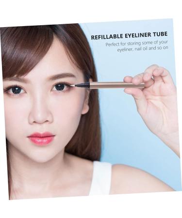 Beatifufu 5pcs Eyeliner Empty Pencil Lip Gloss Tubes White Eyeliner Cotton Head Liquid Eyeliner Plastic - Buy Online on GoSupps.com