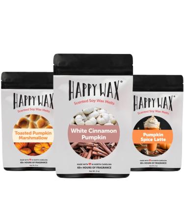 Happy Wax Spicy Pumpkin Scented Soy Wax Melts Collection  6 Oz. of Scented Wax Melts, Made in USA Spicy Pumpkin 6 oz