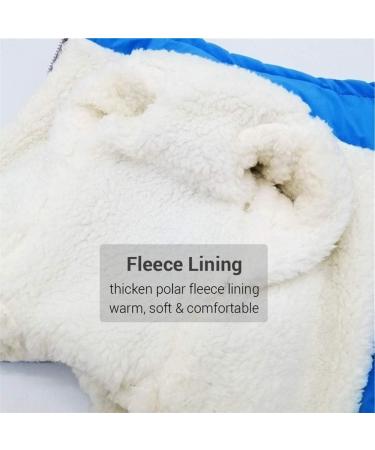 Buy Waterproof Fleece Lined Dog Jacket - Warm Winter Coat for Dogs - Blue - International Shipping Available - Buy Online on GoSupps.com