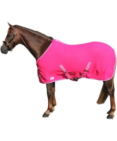 Netproshop Basic Horse Sweat Rug - Fleece Quality Cross Surcingles Size 130 Pink - International Shipping Available - Buy Online on GoSupps.com