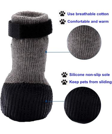 AblePet Waterproof Dog Boots XS Black | Breathable Socks with Anti-Slip Sole | Adjustable Magic Tape | All Weather Protection for Small Dogs (4Pcs) - Buy Online on GoSupps.com