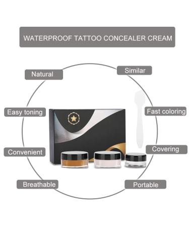 Professional Waterproof Tattoo Concealer for Vitiligo, Birthmarks, and Scars - Skin Camouflage Cream - Buy Online on GoSupps.com