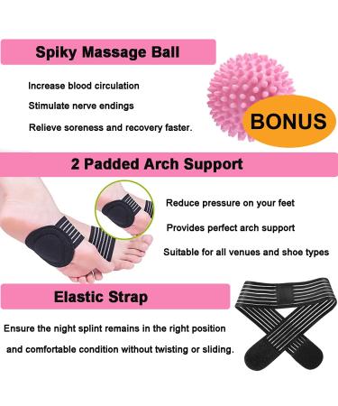 Adjustable Plantar Fasciitis Night Splint for Pain Relief - Breathable Heel and Foot Support - Buy Online on GoSupps.com