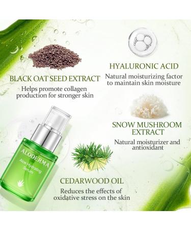 Aloderma Aloe Face Serums Set 2 Pieces - Hydrating Serum Soothing Serum - Buy Online on GoSupps.com