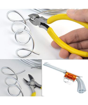 32.8 Feet Silver Aluminum Wire with Nose Plier for DIY Crafts and Halloween Decorations - 3mm Thickness - Buy Online on GoSupps.com