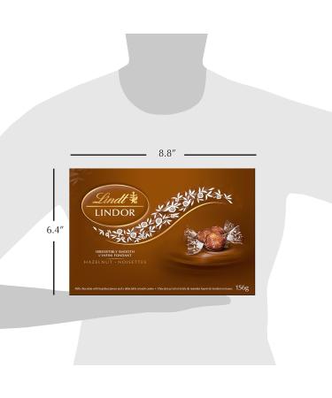 Lindt LINDOR Hazelnut Milk Chocolate Truffles Gift Box 156-Gram Box Chocolate Gift Box Perfect for Gifting - Buy Online on GoSupps.com