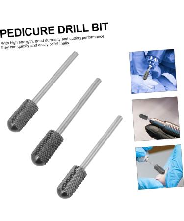 POPETPOP 3pcs Set Nail Polisher Nail Drill Tips Nail Art Accessory Manicure Pedicure Bit Nail Drill Tool Diamond Drill Bits Nail Bit Manicure Polish Drill Bit Tungsten Steel Mandrel Alloy - Buy Online on GoSupps.com