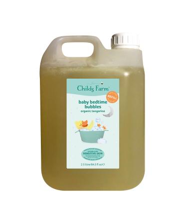 Childs Farm Organic Tangerine Baby Bedtime Bubble Bath | Bulk Refill 2.5L | Gently Cleanses & Soothes Suitable for Newborns with Dry Sensitive & Eczema-prone Skin Baby Bedtime Bubbles 2.5 l (Pack of 1)