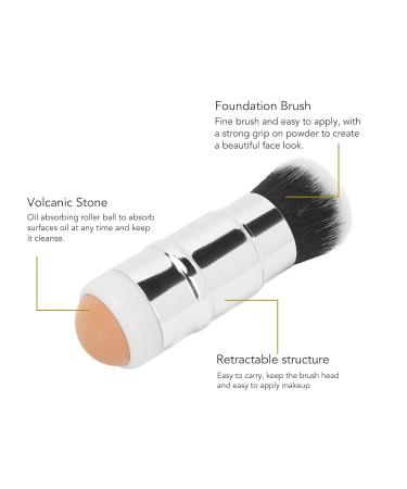Oil Absorbing Volcanic Roller | Reusable Oily Skin Control | Portable Shine Remover & Blotting Brush - Perfect for Oily Skin Care - Buy Online on GoSupps.com