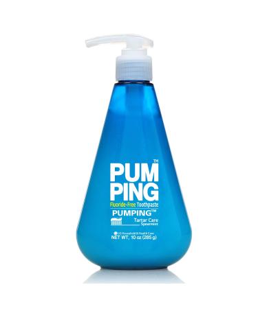 PERIOE  Fluoride-Free Gel Type Toothpaste - Innovative Pump Design for Smart Brushing and Improved Tartar Care  Spearmint (285 g / 10 oz) Cool Mint Scent 10 Ounce (Pack of 1)