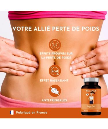 Appetite Suppressant Slimming and Satiety Konjac Weight Loss and Flat Stomach Diet - RELANCE NUTRITION - 90 Capsules 1 Month Vegan - Buy Online on GoSupps.com