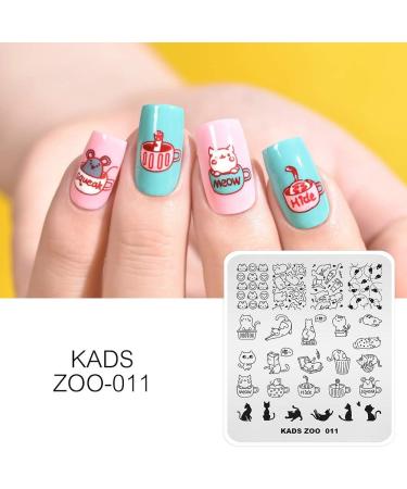 KADS Nail Art Stamping plate Nail Template Nail Art Design Tool Nail DIY Design Image Plate (ZO011) - Buy Online on GoSupps.com