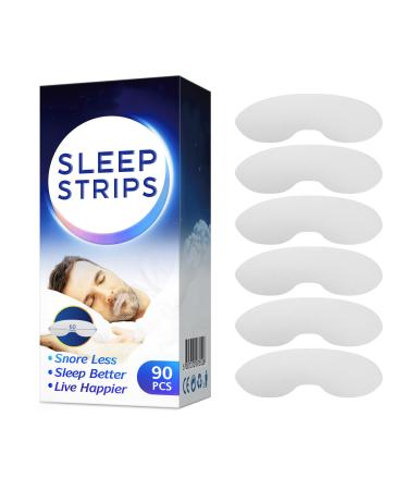 Mouth Tape for Sleeping 90Pcs Gentle Sleep Strips - Snoring Strips Mouth Sleeping Tape Sleep Tape to Improve Snoring Anti Snoring for Better Nose Breathing and Better Sleep (Lip Type)