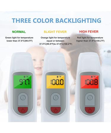 Digital Forehead Thermometer - No Touch for Adults & Kids - High-Precision Infrared Probe - Fast & Accurate Reading - Fever Alarm & Memory Function - Buy Online on GoSupps.com