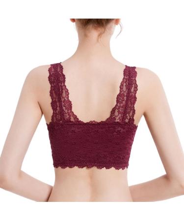 Buy Ltddzz Large Pointed Mastectomy Bra - Front Zipper Wireless Medium Red with Prosthesis Pockets | International Shipping - Buy Online on GoSupps.com