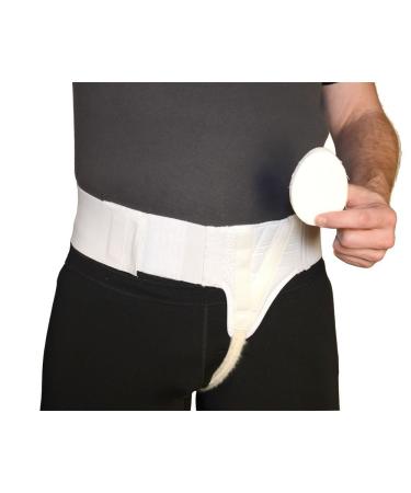 MTS Left Side Hernia Support Truss Belt with Compression Pad for Men XL