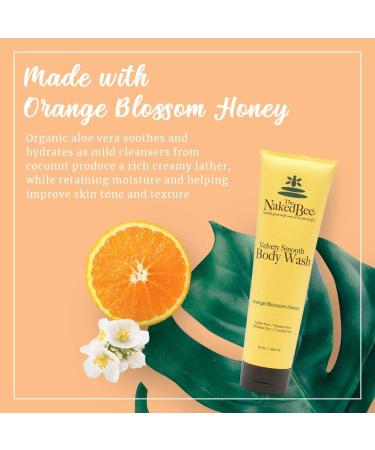 The Naked Bee Orange Blossom Honey Velvety Smooth Body Wash - 10 oz - Buy Online on GoSupps.com