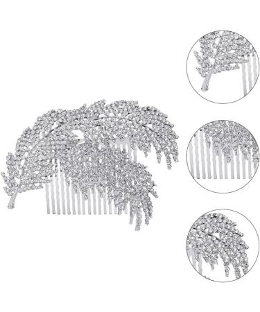 ifundom 1pc wedding hairpin bridal comb barrette rhinestone hair comb korean hair accessories bridal tiara bridal headpieces for wedding bride tiara flowers prom rhinestone bridesmaid - Buy Online on GoSupps.com