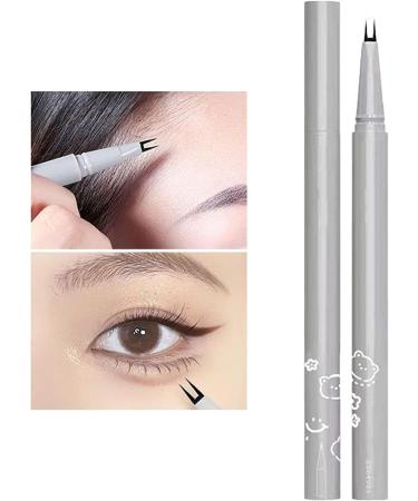 2 Pcs Double Tip Lower Eyelash Pencil Waterproof Anti-Smudge Lashes Pencil Waterproof Liquid Eyeliner Slim Eye Liner Long Lasting 24 Hour Waterproof Eyeliner for Beginner Makeup Artist Black - Buy Online on GoSupps.com