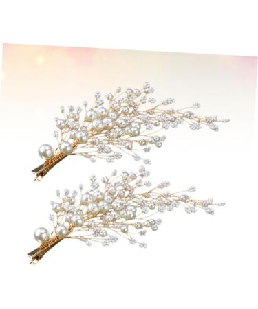 FRCOLOR 1 Pair Wedding Headdress Bridesmaid Hair Clip Rhinestone Hair Clips Bridal Veil Clips Rhinestone Barrettes Bridal Hair Clip Flower Hairpins Rhinestone Pearl Hair Accessories Tiara - Buy Online on GoSupps.com