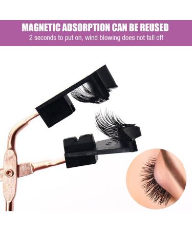 Gobesty Magnetic Eyelashes with Applicator 2 Pairs Magnetic Eyelashes Natural Look False Eyelashes Magnetic Natural Magnetic Eyelashes Reusable Magnetic Eye Lashes for Beginner - Buy Online on GoSupps.com