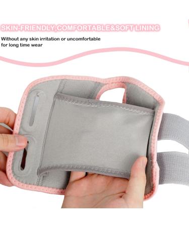 Nucamper Breathable Wristwear - Adjustable Gray-Pink Wrist Bandage with Metal Stabilizer for Arthritis Tendonitis & Sprains - L/XL Left Hand - Buy Online on GoSupps.com