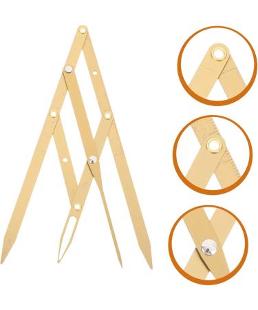 FOMIYES 2 Pcs Second Generation Scale Makeup Tools Eyebrow Pencils Eyebrow Measurement Tool Eyebrow Shape 25x5x0.6cmx2pcs Goldenx2pcs - Buy Online on GoSupps.com