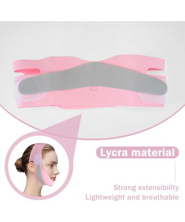 Chin Strap Breathable And Comfortable V-Shaped Lifting Mask For Women Face Slimming Belt Face Slimming Body Shaper Reusable Chin Strap for Double Chin - Buy Online on GoSupps.com