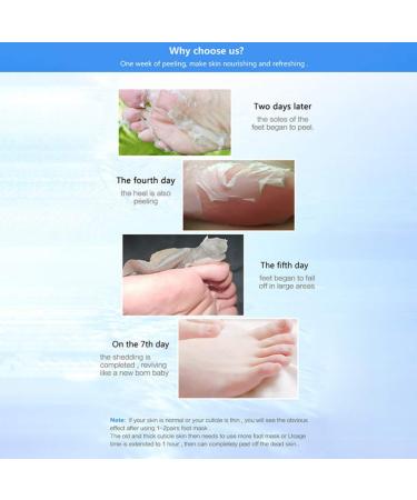 Onkessy Foot Peel Mask - Exfoliating Dead Skin Feet Repair Treatment - For Men and Women - Pedicure Spa - 1 Pair - Buy Online on GoSupps.com