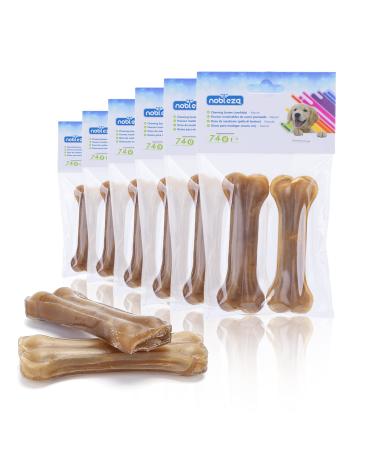 Nobleza - dogs chewing 10cm x 12 pieces 100% natural beef bones and dog bones for small dogs Dog bones protein -rich 1 piece (12 pack) - Buy Online on GoSupps.com