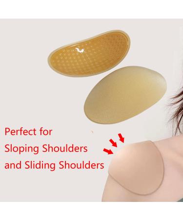 Sponge Shoulder Pads 2 Pairs Soft Shoulder Push-up Pads Adhesive Anti-slip Shoulder Pads for Women Men (Skin Colour)) - Buy Online on GoSupps.com