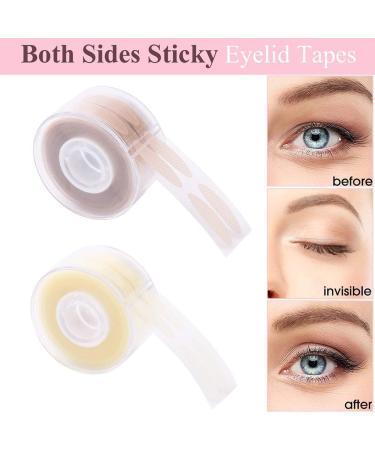 UKD 600pcs S/L Ultra Invisible Fiber Double Eyelid Tape Stickers Clear Decoration Fold Eyelid Tape Eyelid Big Eyes Makeup Creative & Useful - Buy Online on GoSupps.com
