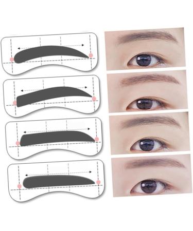 Beavorty 64 Pairs 8 Eyeshadow Eyebrow Stickers Kits Eyebrow Card Eye Shadow Makeup Tools Eyebrow Trimming - Buy Online on GoSupps.com