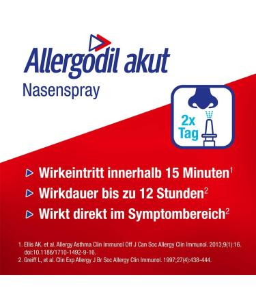 Allergodil Acute Duo - Allergy Combination Pack: Nasal Spray (10ml) & Eye Drops (4ml) | Anti-Allergic Azelastine Hydrochloride - Buy Online on GoSupps.com