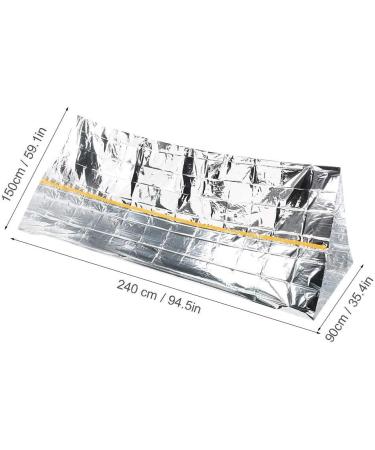 Emergency Survival Sleeping Bag - Cold Weather Thermal Reflective Envelope Tent Insulation - Silver - Buy Online on GoSupps.com