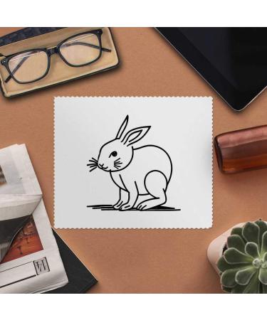 Buy LC00024632 Microfiber Cleaning Cloths for Glasses - Sitting Bunny Rabbit Design (2 Pieces) | Premium Lens Care - Buy Online on GoSupps.com