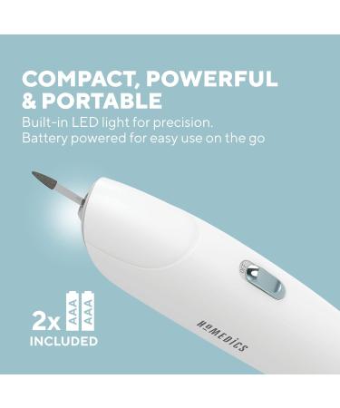 HoMedics Luxury 5 in 1 Electric Manicure/Pedicure Set - Five attachments to clean repair shape file and polish your nails MAN-1300-EU - Buy Online on GoSupps.com