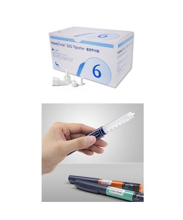 Novofine 32G 6mm Insulin Pen Needles - 1 Box (100 Count) | Size 0.23/0.25 mm - Buy Online on GoSupps.com