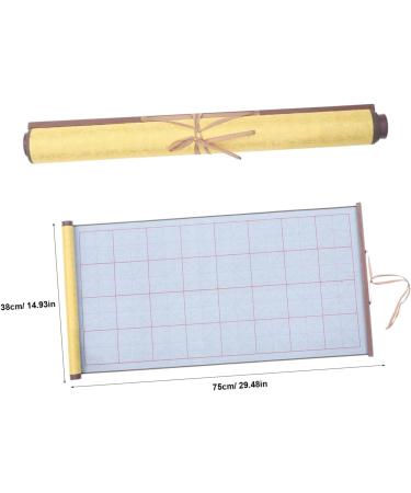 TEHAUX Brush Calligraphy Practice Writing Water Cloth Daily Use Calligraphy Cloth Calligraphy Paper Thicken Golden 75X38CM - Buy Online on GoSupps.com
