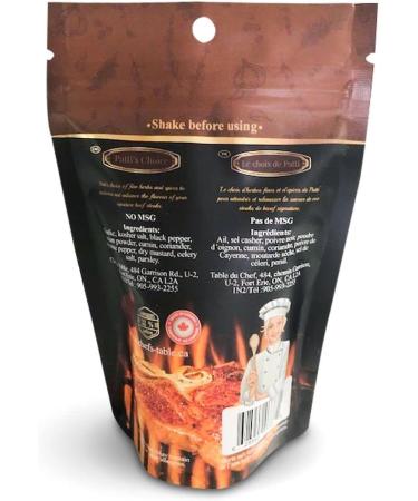 Patti s Choice Steak Seasoning | Signature Steak Seasoning and Rubs Powder | No MSG | Comes in a Sealed Bag for Prolonged Use | Fine Herbs and Spices to Enhance BBQ Flavour | 95G - Buy Online on GoSupps.com