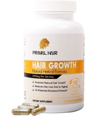 PRIMAL HAIR Growth Supplement | Clinically Proven Hair Loss Treatment | Supports Natural Growth & Reduces Hair Thinning | 30-Day Supply 120 Count - Buy Online on GoSupps.com