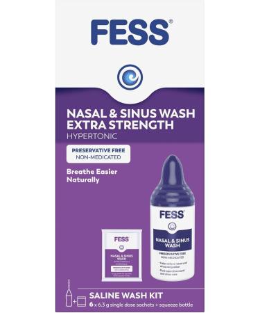 Fess Nasal & Sinus Wash Extra Strength Starter Kit 6 Sachets - Buy Online on GoSupps.com