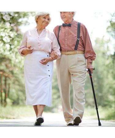 Foldable Smart FM Radio Old Man Walking Stick Lighting Alarm Telescopic Ultra Light Cane Adjustable 74-97cm Crutches - Buy Online on GoSupps.com