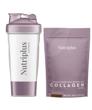 FARMASi Nutriplus Duo : m lange shaker et caf avec chicor e et collag ne