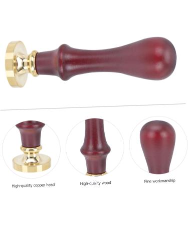 OHPHCALL 2 Pcs Dispensing Plate Tool Powder Stamper Coffee Bean Presser Powder Cosmetic Stamper Wooden Handle 1 count (Pack of 1) Brownx2pcs - Buy Online on GoSupps.com