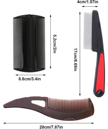 Peigne dents fines ergonomique - Peigne poux portable pour les soins du cuir chevelu et les soins capillaires - Sant durable pour la maison la famille et un usage quotidien - Buy Online on GoSupps.com