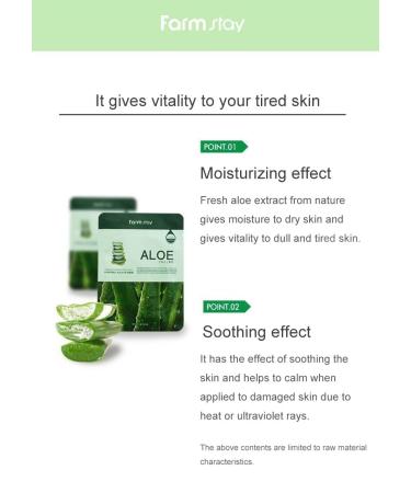 Farmstay Korean Aloe Hydration Facial Mask Sheet - Pack of 10 | Revitalize Dry & Dull Skin | Soothing & Hydrating | Let It Brighten Your Day - Buy Online on GoSupps.com