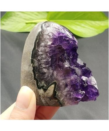 Buy JUKUCKV Natural Amethyst Geode Crystal Cluster - Spiritual Support Purple Quartz Specimens for Healing & Decor - Buy Online on GoSupps.com