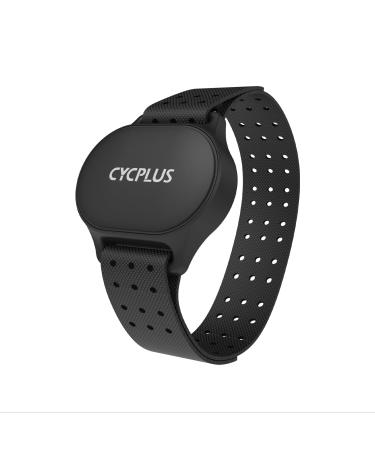Cycplus heart rate knife bracelet Bluetooth 5.1 Ant+ HR monitor with hr zone LED display IP67 waterproof use for running cycling fitness and other sports 110h endurance